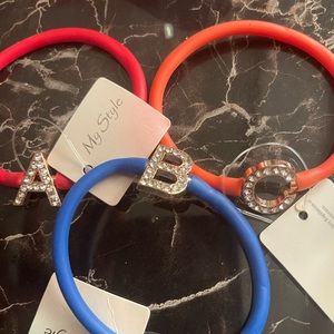 Initial charm bracelet